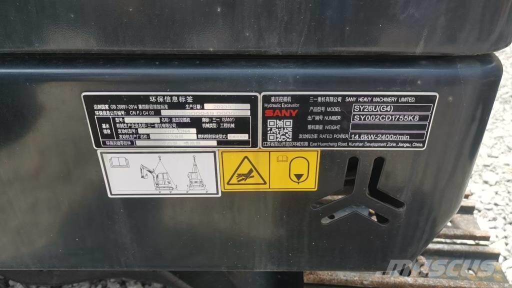 Sany SY26U Mini excavators < 7t
