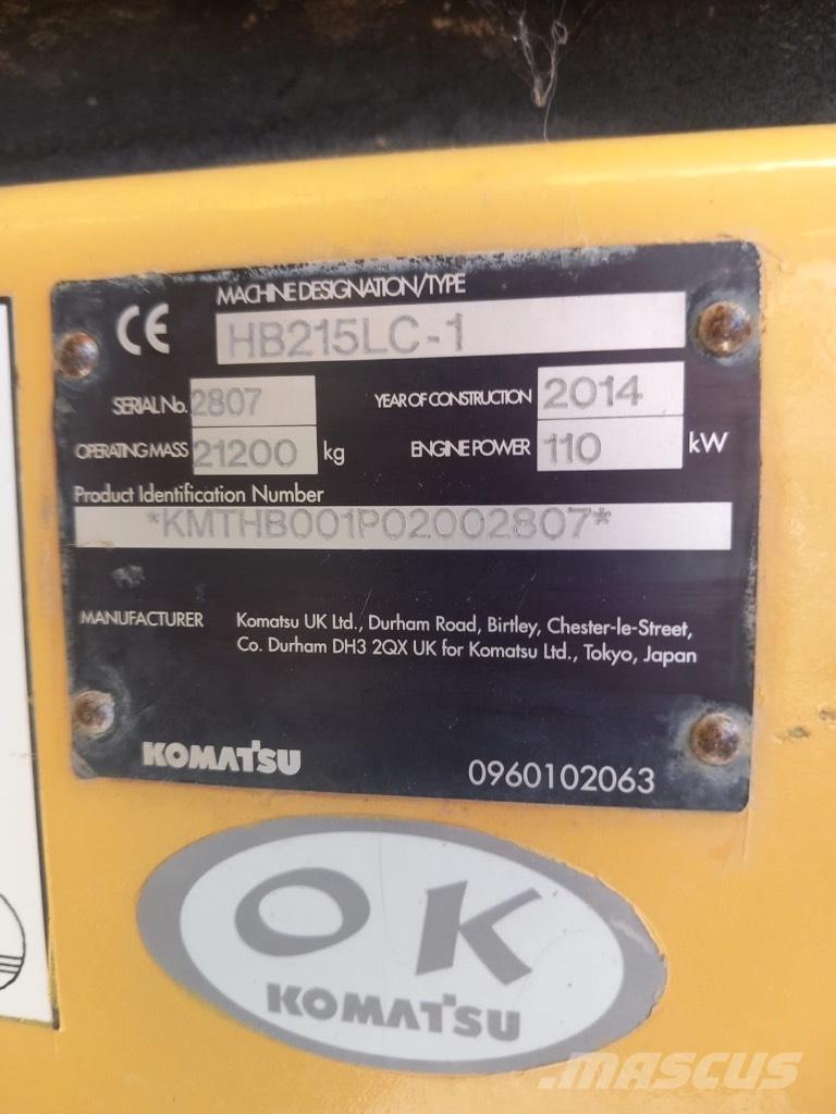 Komatsu HB 215 LC-1 Brakes