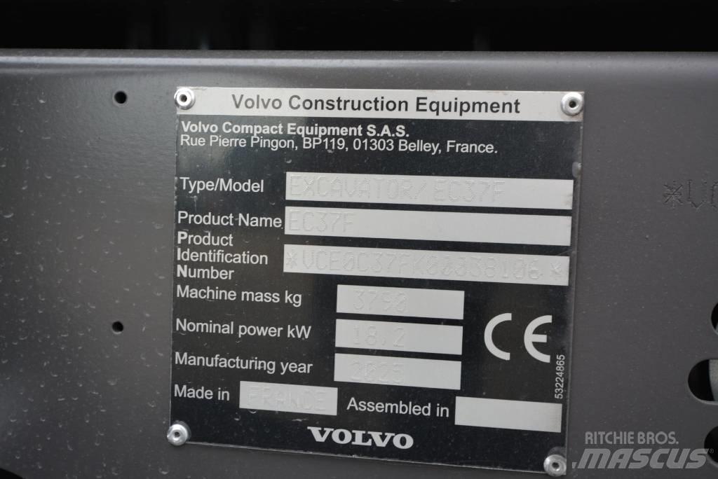 Volvo EC 37 F Aircon Mini excavators < 7t