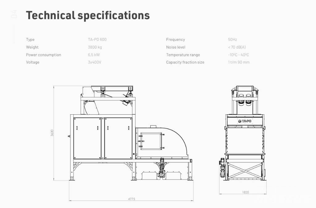  TA-PO 600 Sorting Equipment