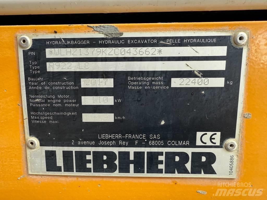 Liebherr R 922 LC Crawler excavators