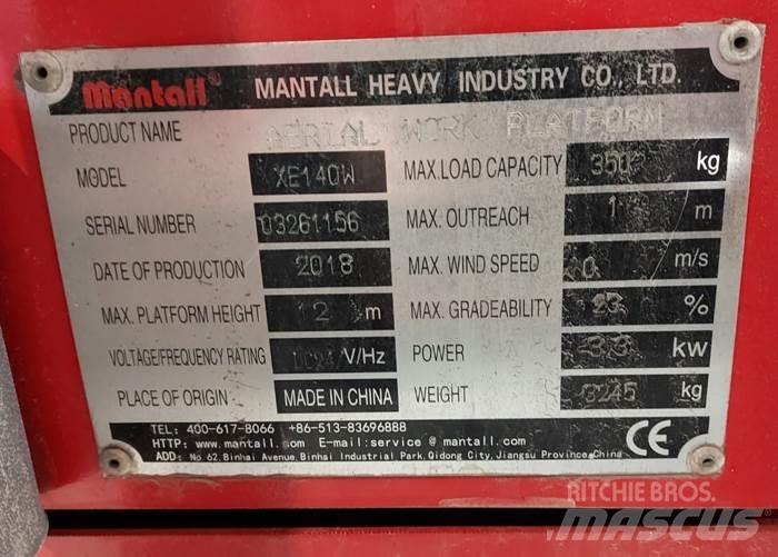 Mantall XE140W Scissor lifts