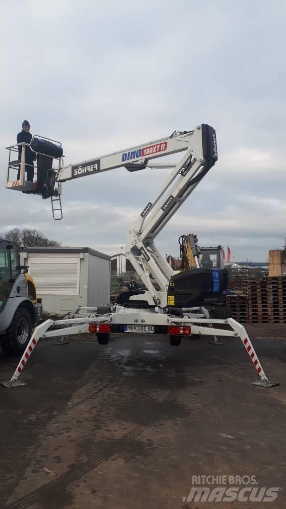 Dino 180 XT II Trailer mounted aerial platforms