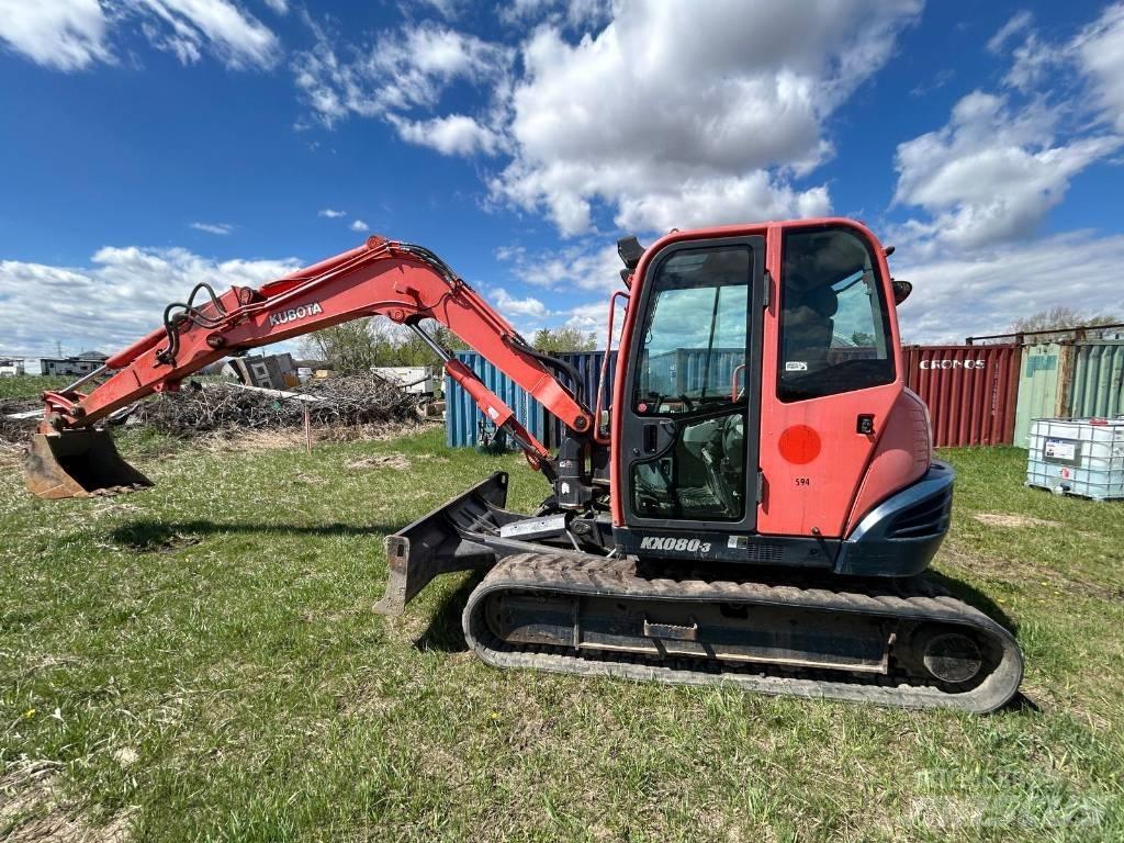 Kubota KX 080-3 Mini excavators < 7t