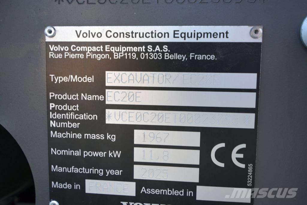 Volvo EC 20 E Mini excavators < 7t
