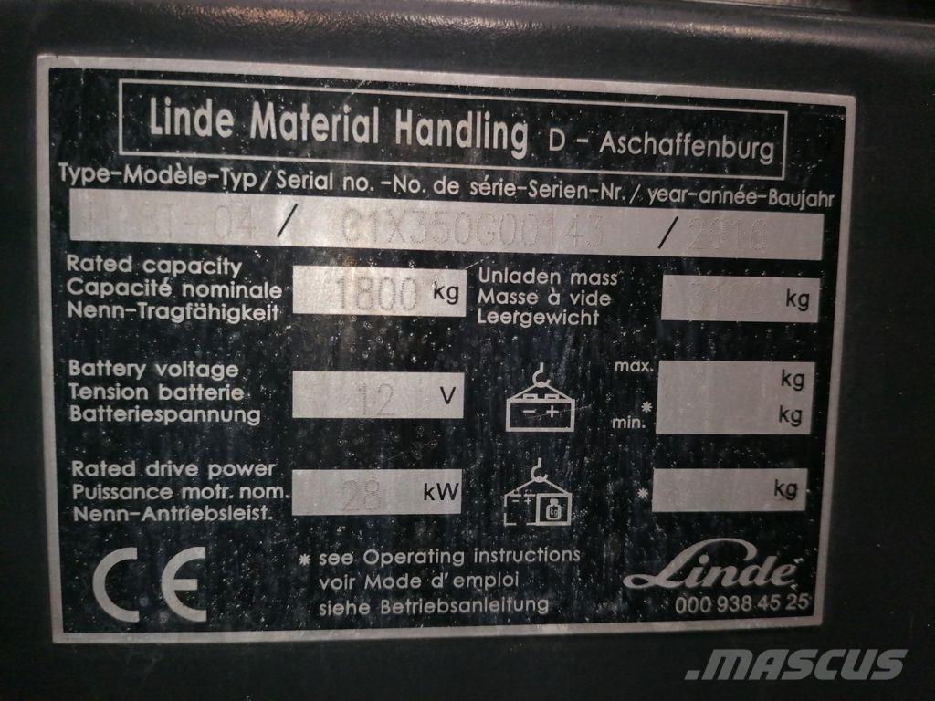 Linde H18T-04 LPG trucks