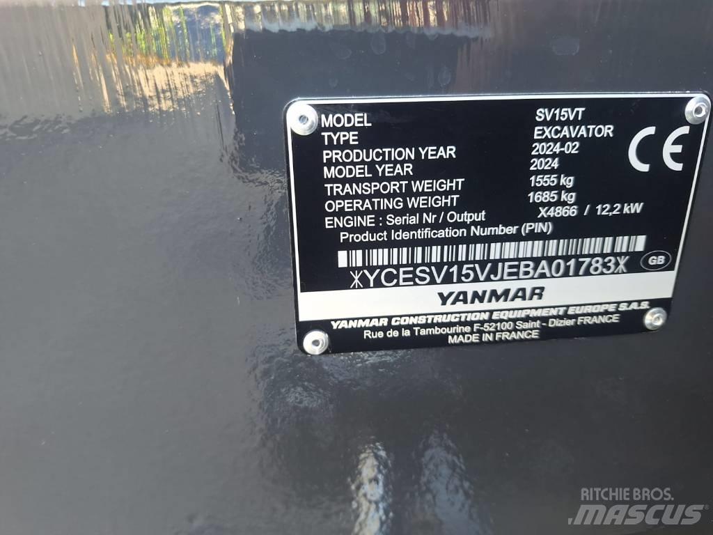 Yanmar SV 15 Mini excavators < 7t