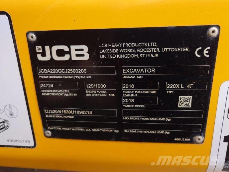 JCB 220 XL 4F Crawler excavators