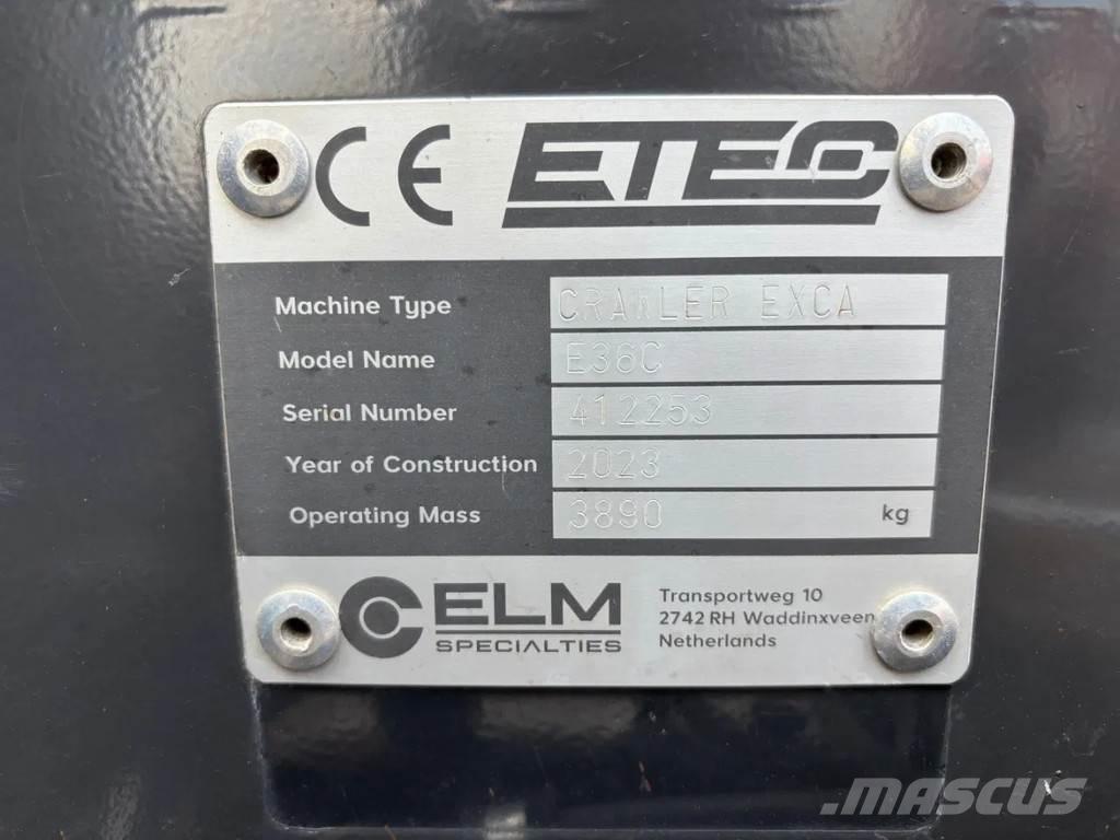 Etec E36C Mini excavators < 7t