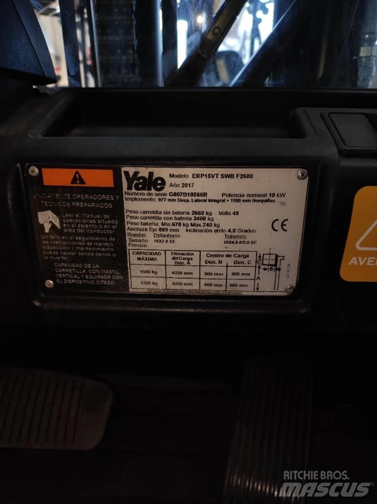Yale ERP15VT SWB Electric forklift trucks