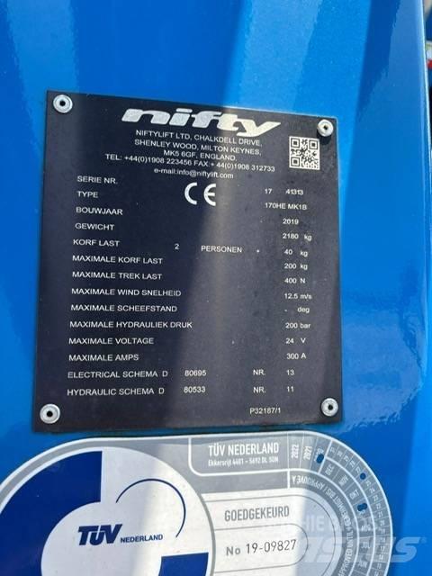 Niftylift 170 H E Trailer mounted aerial platforms