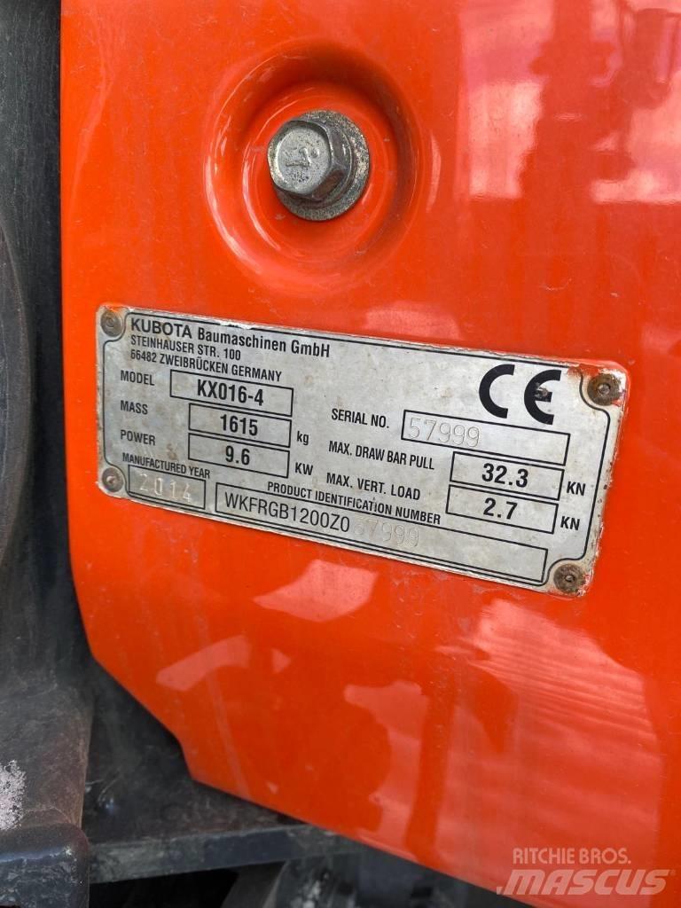 Kubota KX016-4 Mini excavators < 7t