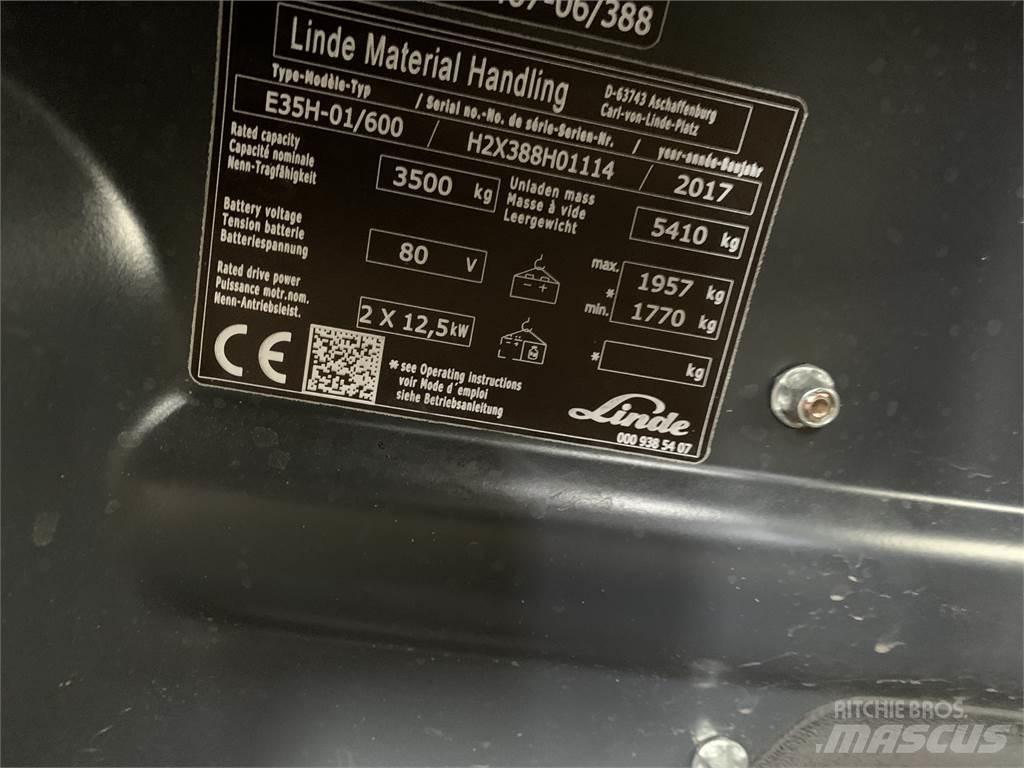 Linde E35/600H Electric forklift trucks