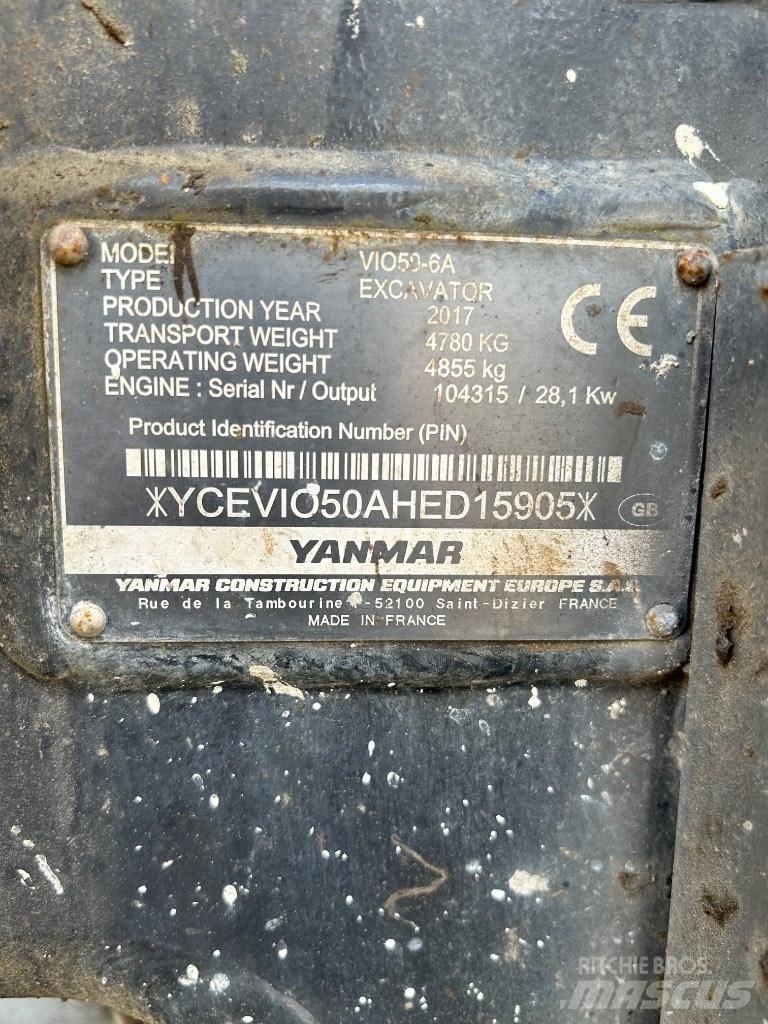 Yanmar VI050 - 6A Mini excavators < 7t