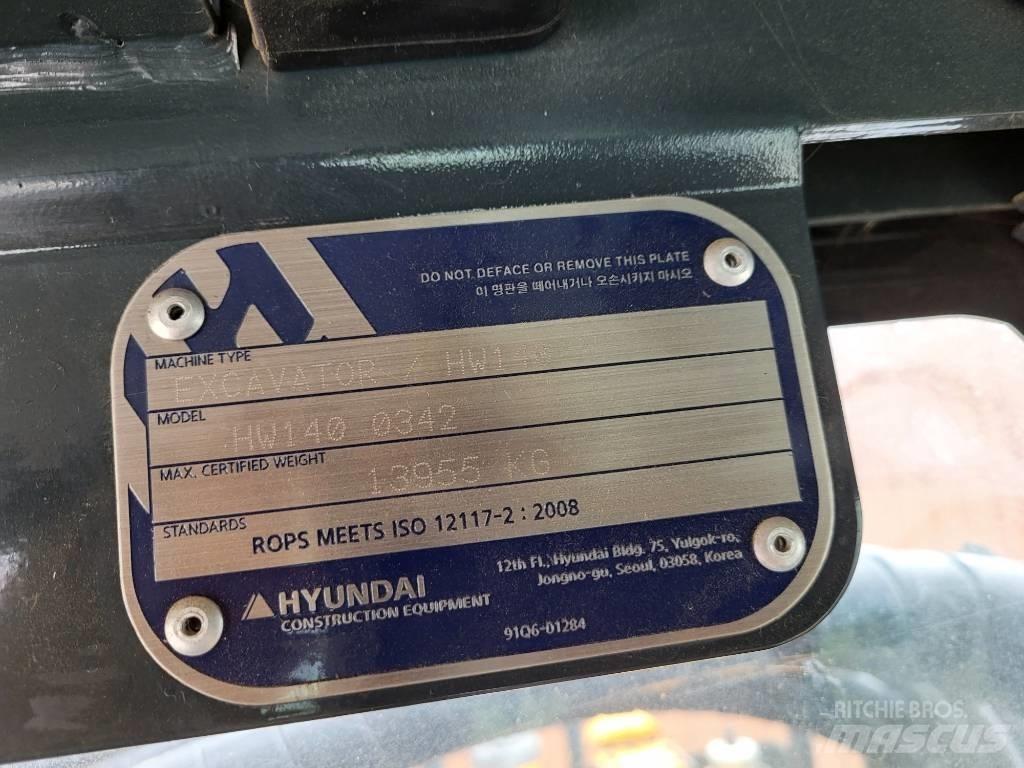 Hyundai HW 140 Wheeled excavators