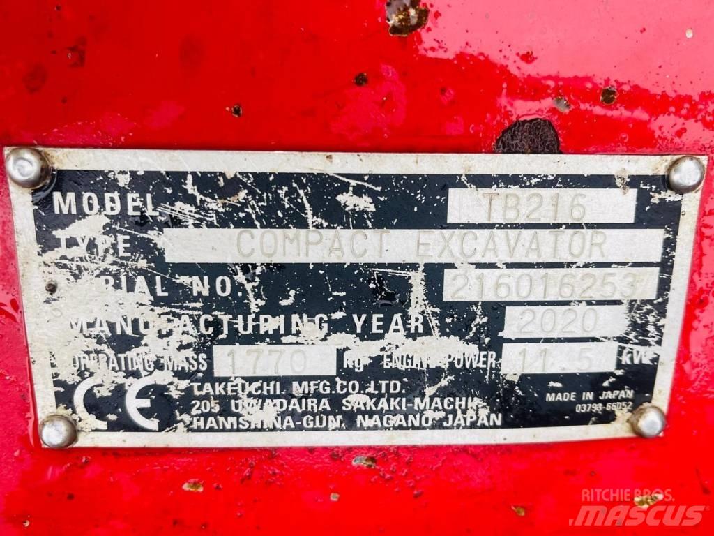 Takeuchi TB 216 Mini excavators < 7t