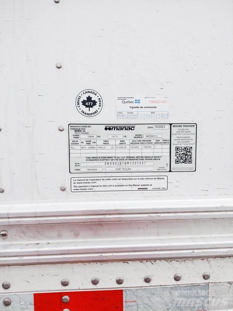 Manac 53X102 Van Body Trailers