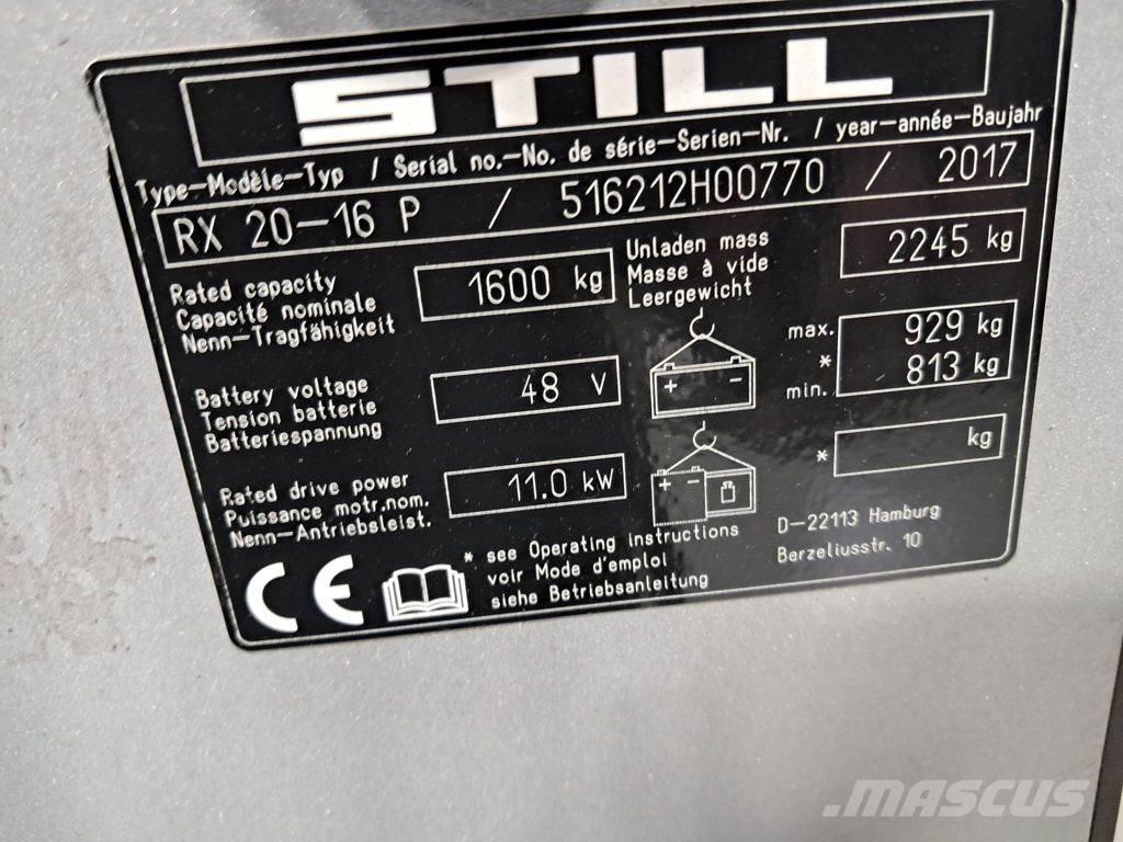 Still RX 20-16 P Electric forklift trucks