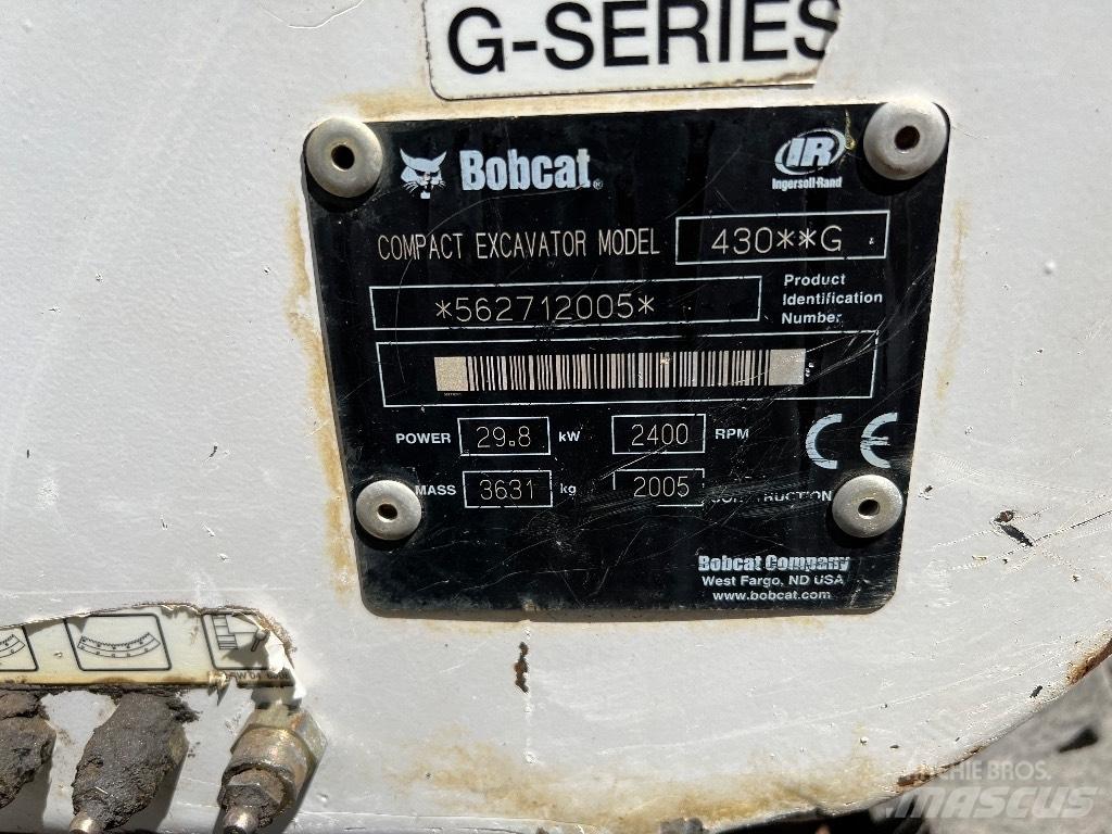 Bobcat 430 Mini excavators < 7t
