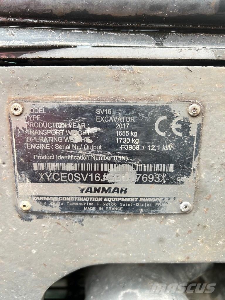 Yanmar SV 16 Mini excavators < 7t