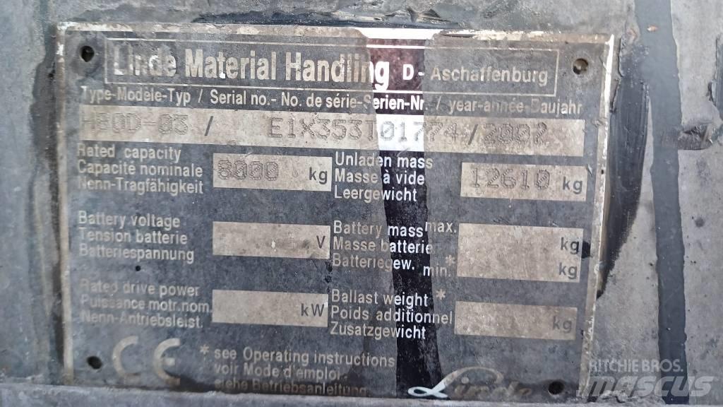 Linde H80D-03 Diesel trucks