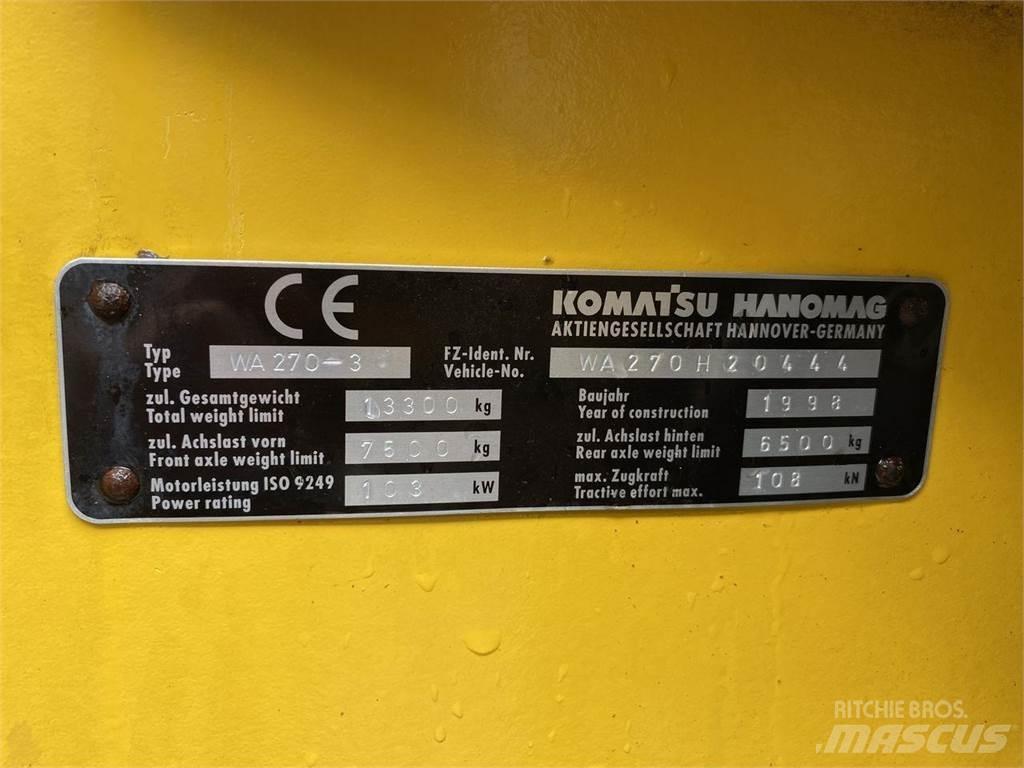 Komatsu WA270-3 Wheel loaders