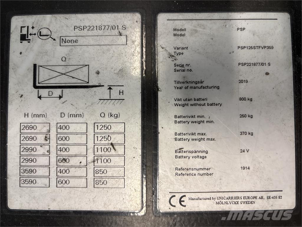 Atlet PSP125 Self propelled stackers