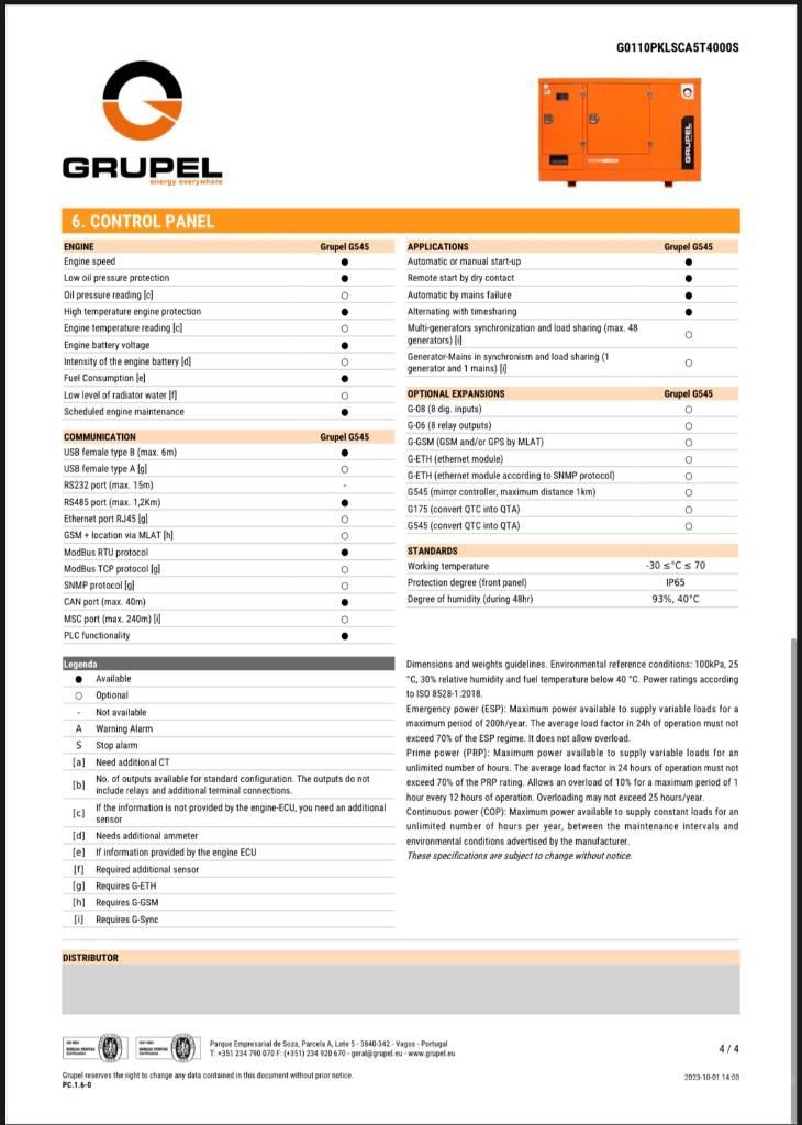  Grupel G545 Diesel Generators