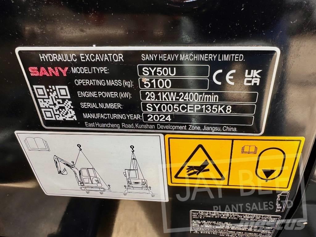 Sany SY 50 U Mini excavators < 7t