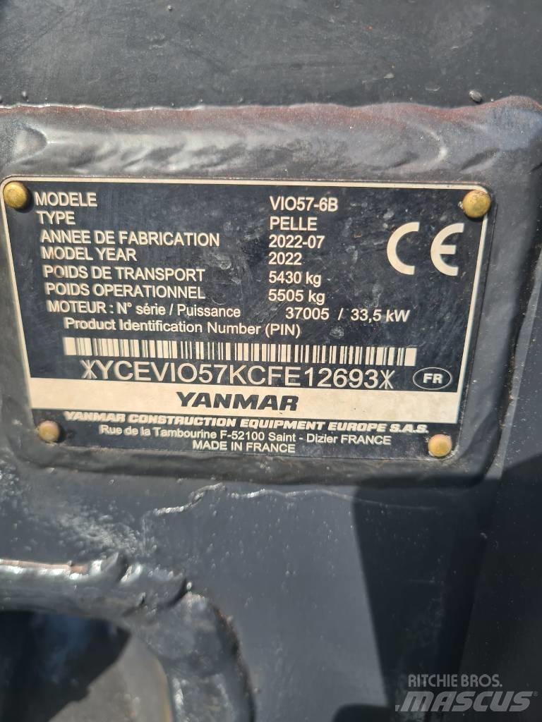 Yanmar Vio 57-6B Mini excavators < 7t