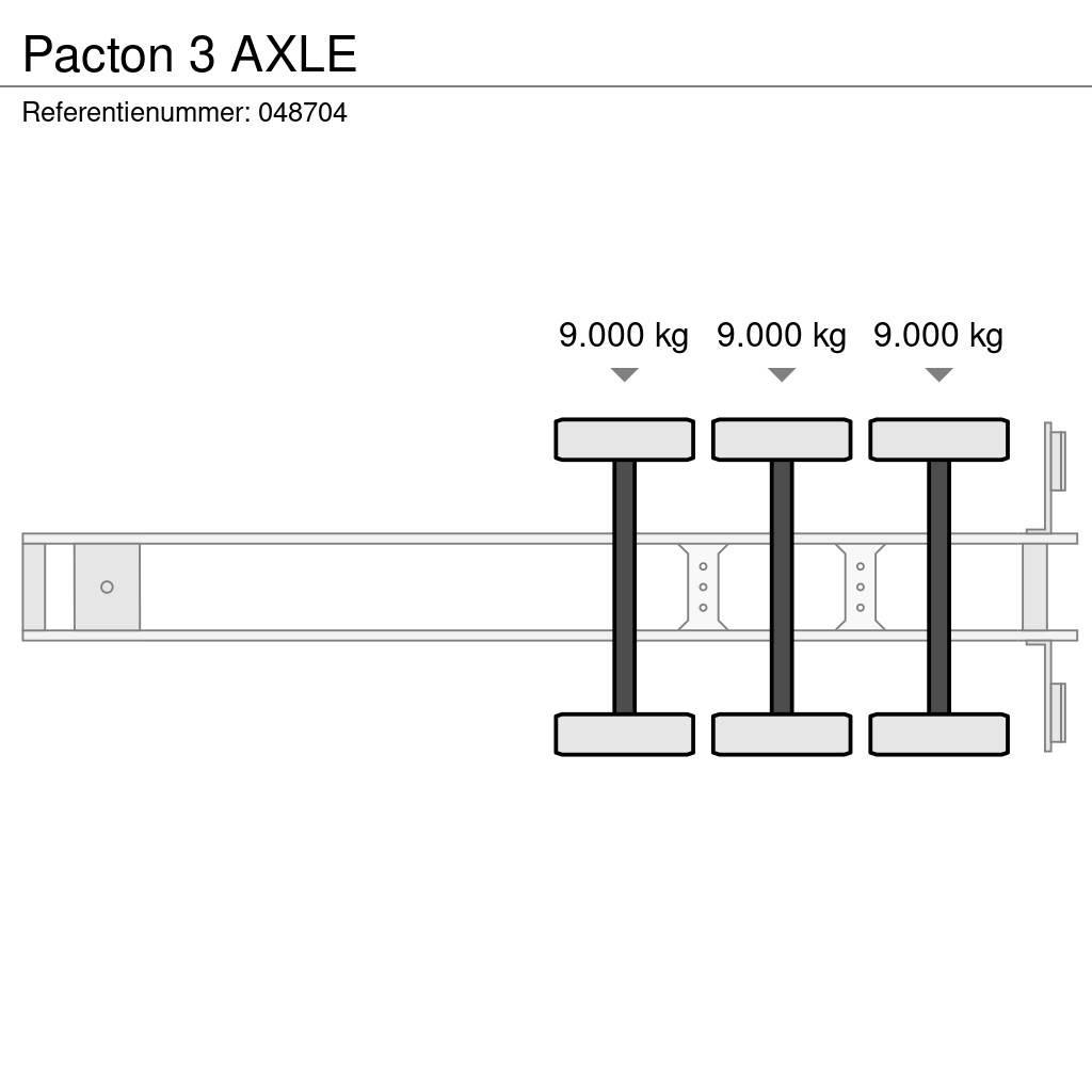 Pacton 3 AXLE Containerframe/Skiploader semi-trailers