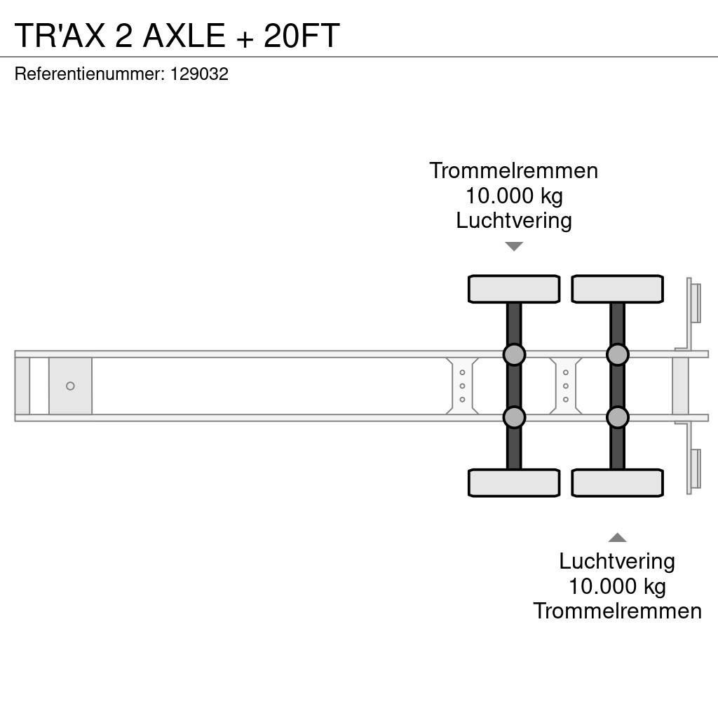  TR'AX 2 AXLE + 20FT Containerframe/Skiploader semi-trailers