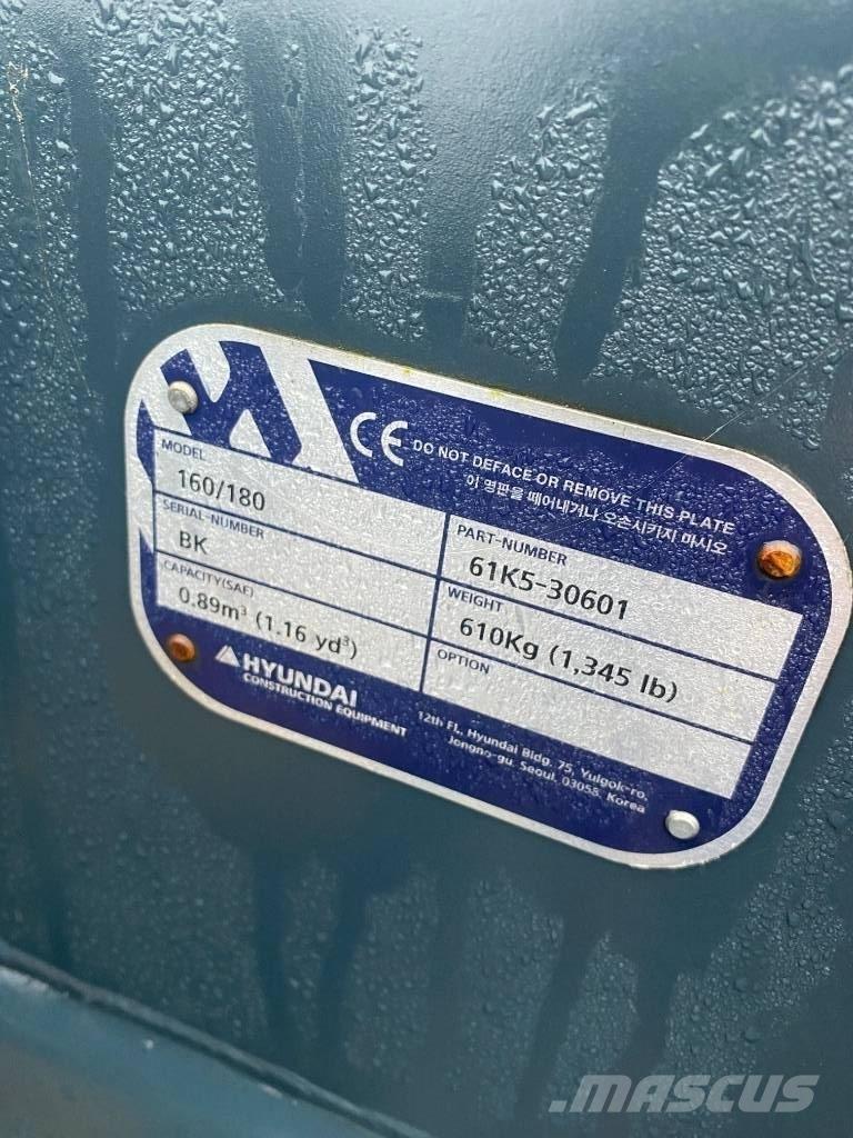 Hyundai 160/180 Buckets