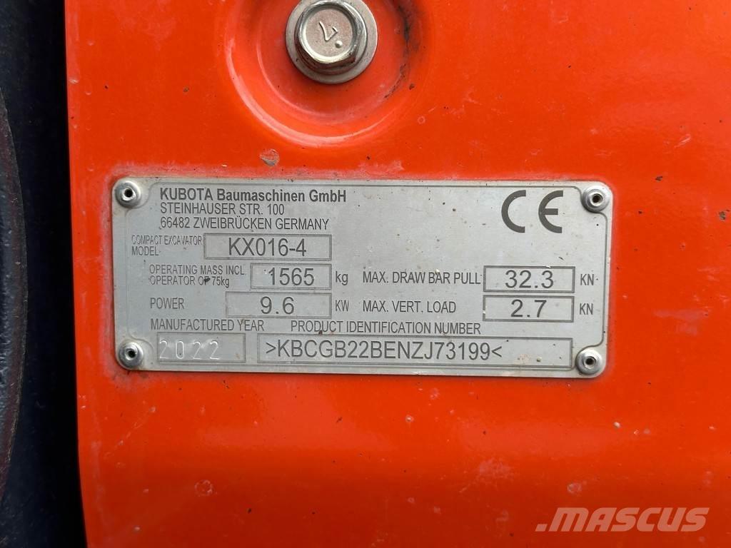 Kubota KX016-4 Mini excavators < 7t