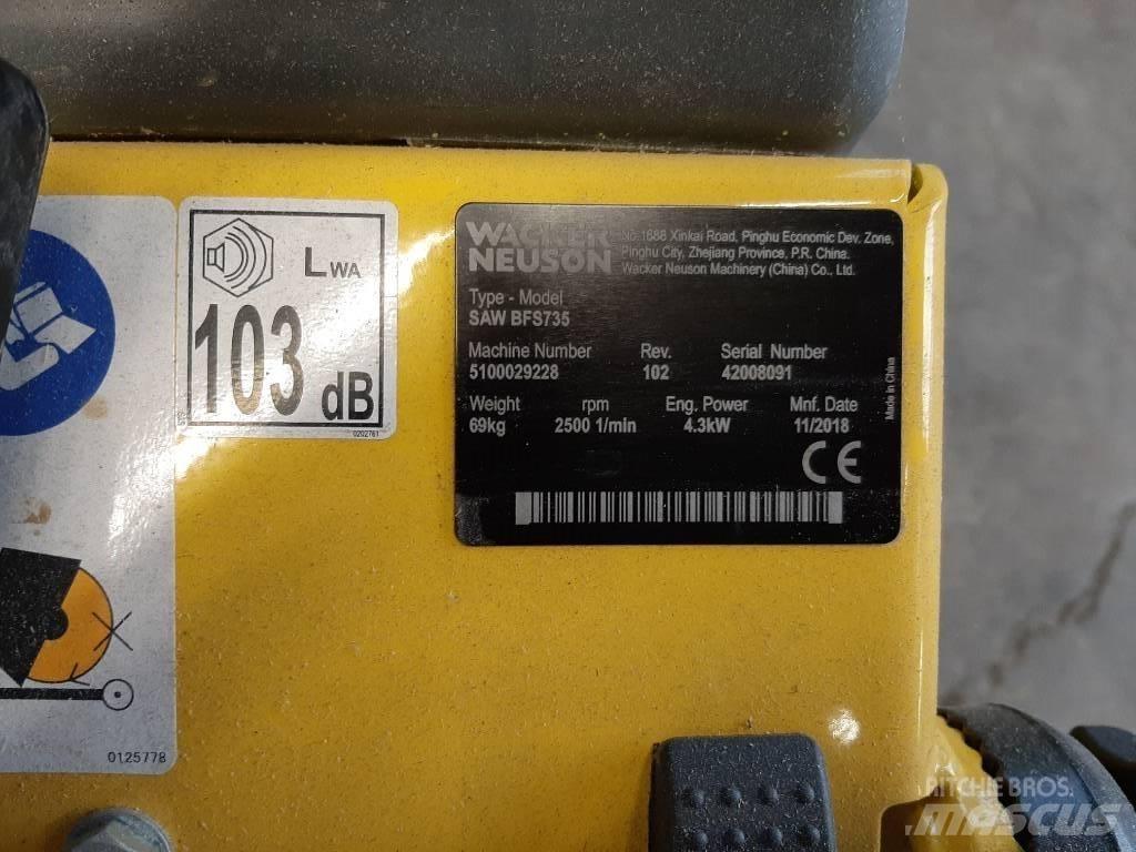 Wacker Neuson BFS735 Rock and Concrete Saws