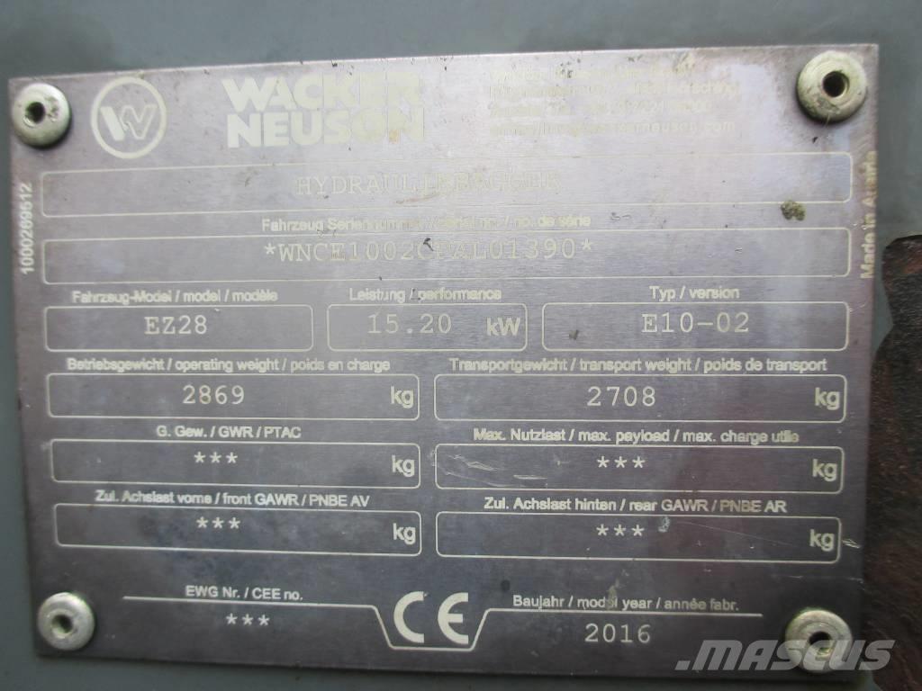 Wacker Neuson EZ 28 Mini excavators < 7t