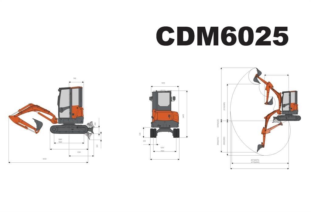 Lonking CDM6025 Mini excavators < 7t