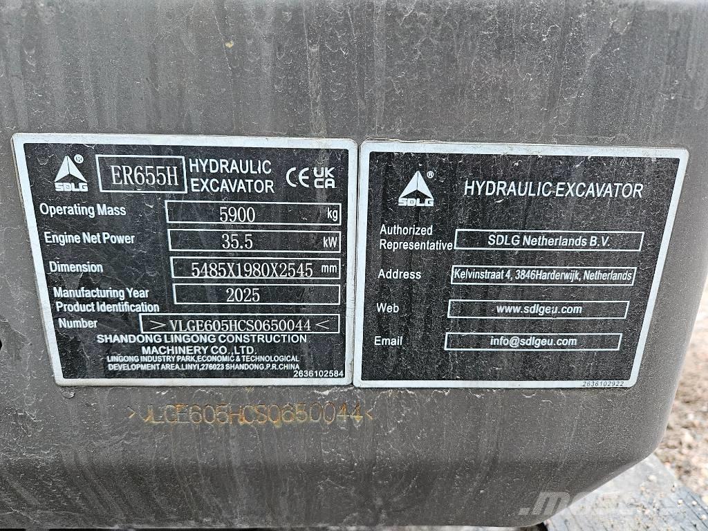SDLG ER655H Mini excavators < 7t