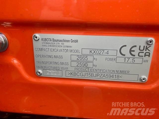 Kubota KX027-4 Mini excavators < 7t