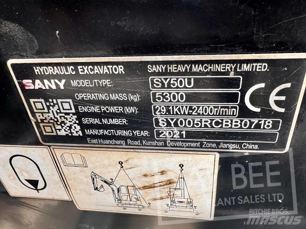 Sany SY 50 U Mini excavators < 7t