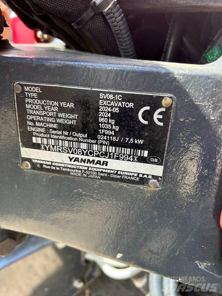 Yanmar SV08-1C Mini excavators < 7t