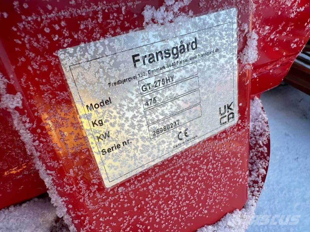 Fransgård GT 275 HY Snow blades and plows
