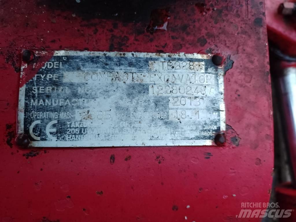 Takeuchi TB228 Mini excavators < 7t