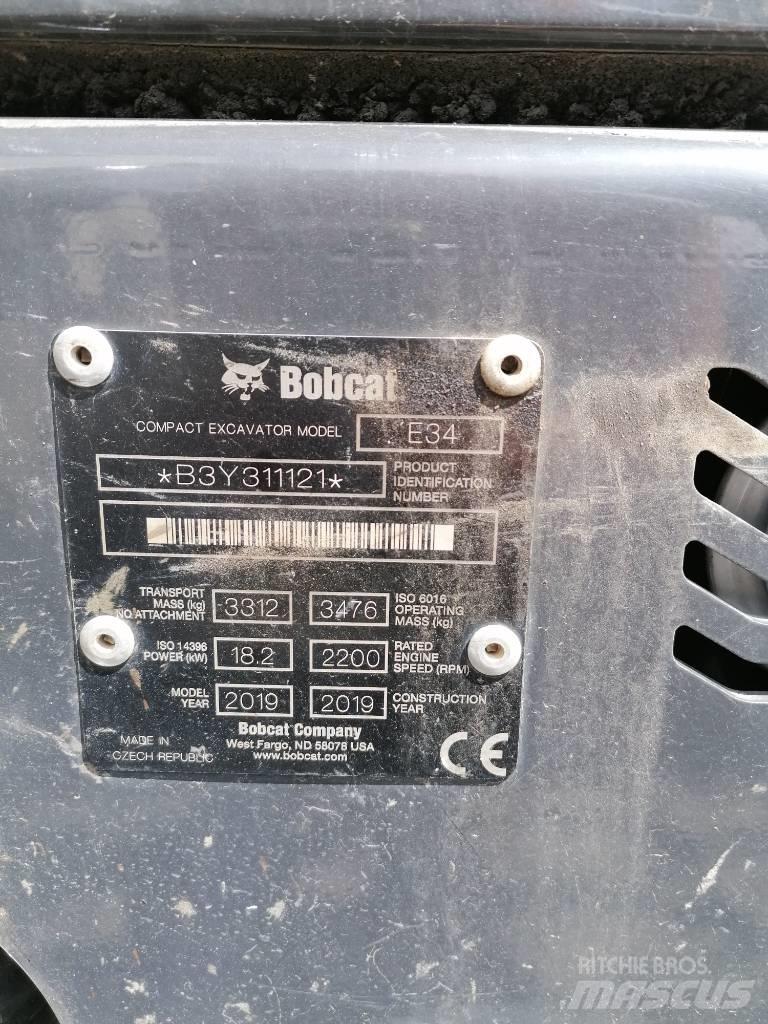 Bobcat E34 Mini excavators < 7t