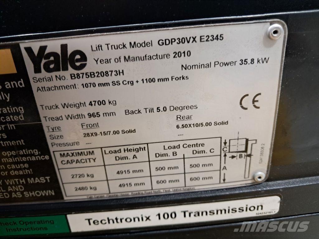 Yale GDP30VX Diesel trucks