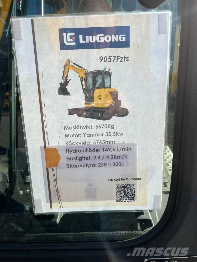 LiuGong 9057 FZTS Mini excavators < 7t