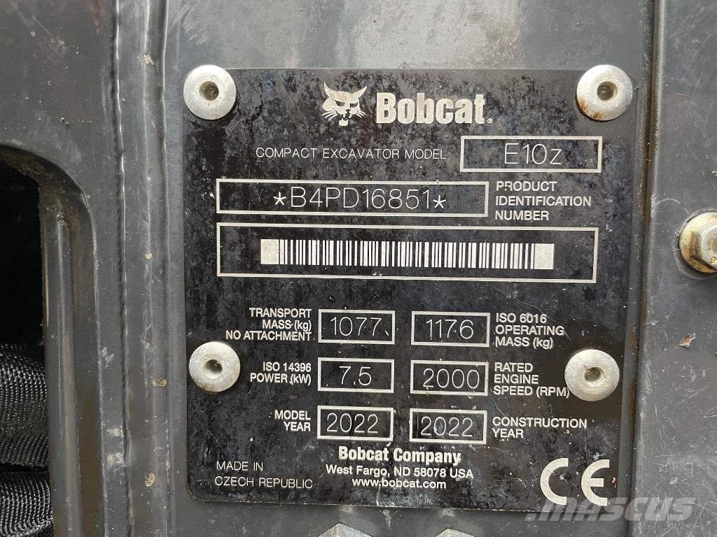 Bobcat E 10z Mini excavators < 7t