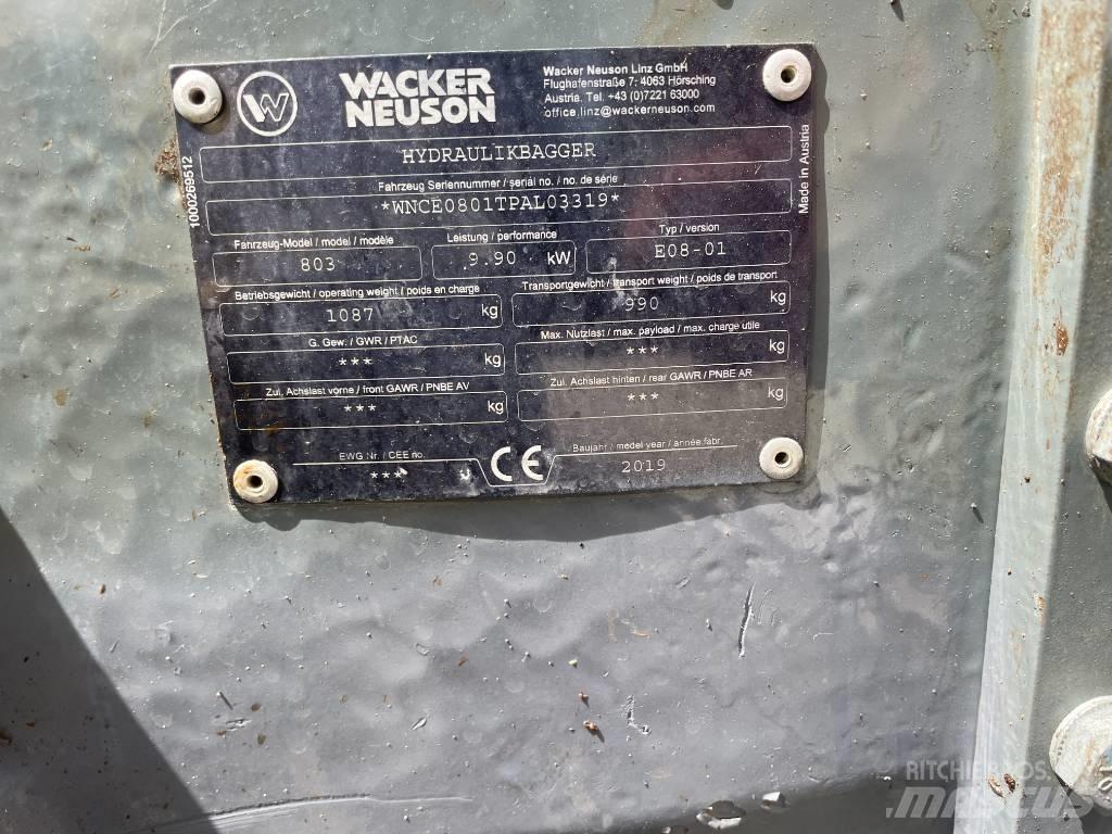 Wacker Neuson 803 Mini excavators < 7t