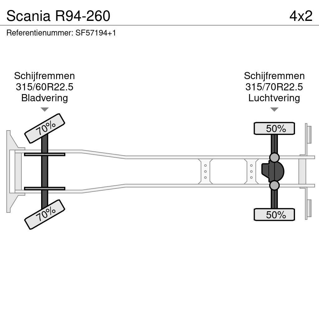 Scania R94-260 Tautliner/curtainside trucks