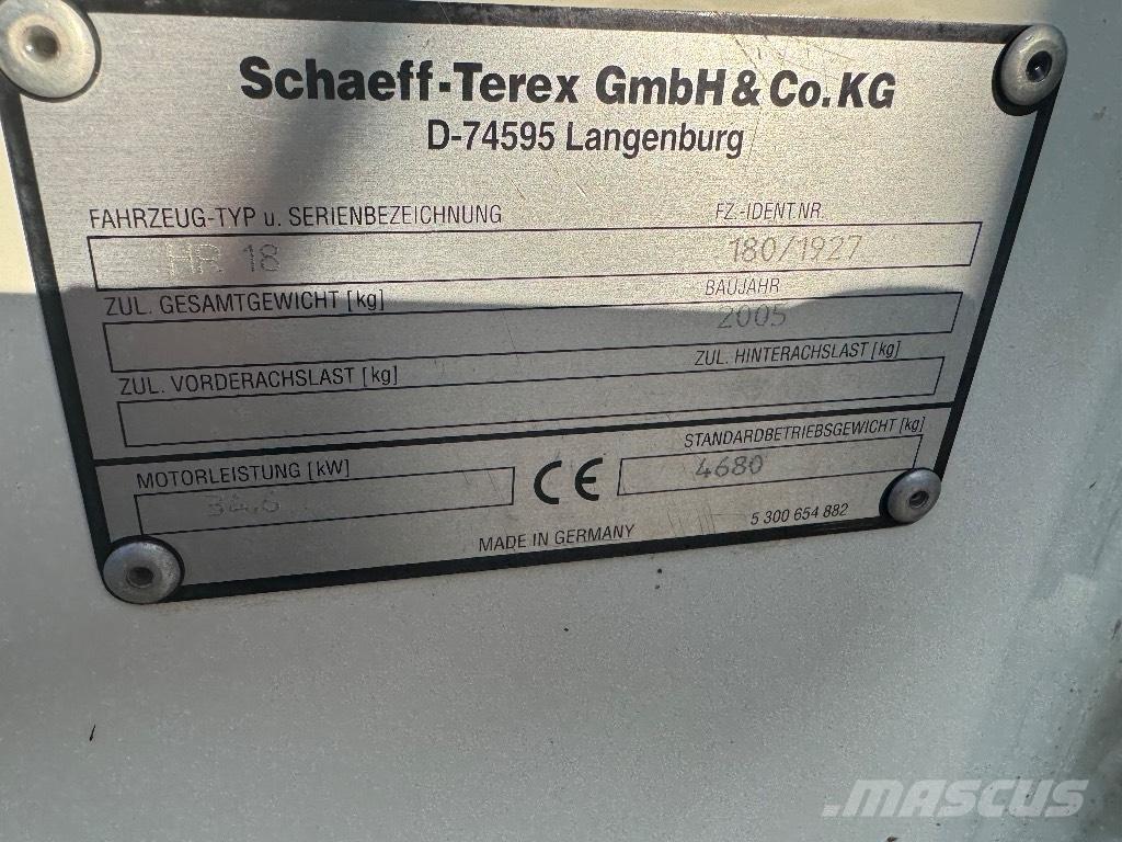 Terex HR 18 Mini excavators < 7t